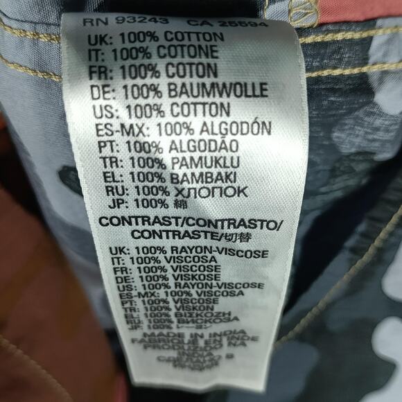 Diesel Shirt Mens Small Camo Patchwork Button Down Long Sleeve Cotton - Picture 11 of 12